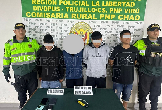 La Libertad: PNP desarticula mafia criminal vinculada a la extorsión